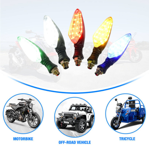 LiuHJG 12V Motorcycle Lighting System Flashing Motorcycle Indicator Lamp Motorcycle Rear LED Turn Signal Light