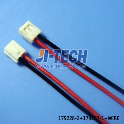 AMP/tyco TE connector wire harness cable 179228-2+179227-1+wire harness housing+terminal+wire harness & cable manufacturer