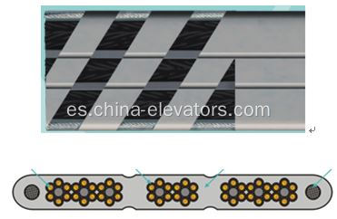 Cable de viaje plano del ascensor ≤6m/s