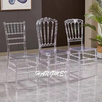 China Factory Wholesale Popular Resin Integral Wedding Hall Crystal Chair