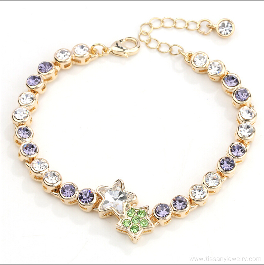 Fashion star rhinestones bracelets