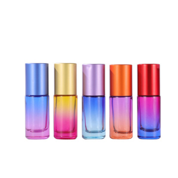 5ml Gradient Color Glass Roll on Bottles Refillable