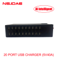 20-порт USB Smart Charger с дисплеем 200 Вт