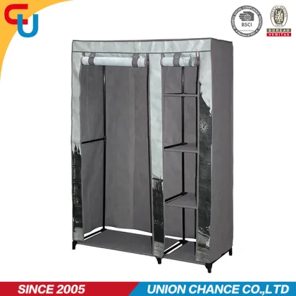 fabric folding wardrobe, metal wardrobe, assemble fabric wardrobe