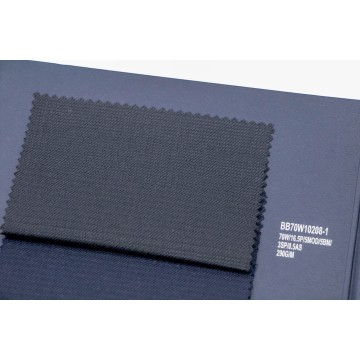 Black Boucle Machine Washable Wool Fabric