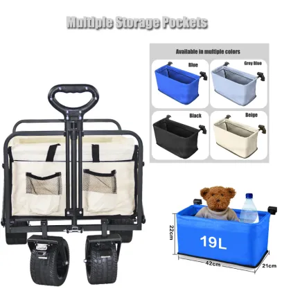 Best Price Outdoor Picnic Cart: 500KGS Load Capacity, Folding Beach Cart, Camping Utility Wagon & Collapsible Cart