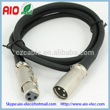 3 Pin XLR cannon connector tpye male plug to female jack microphone extension cable