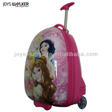 ABS children rolling luggage trolley boy travel luggage kid's suitcase wheels, princess