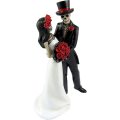 Skeleton Couple Figurine Halloween Gothic Lovers Romantic Bride and Groom Figurine Supplier