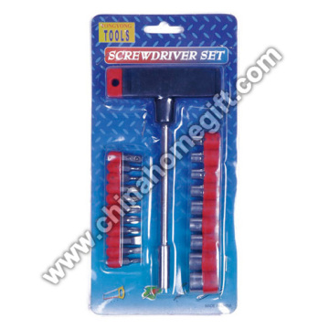 21PC T-Handle Screwdriver Set