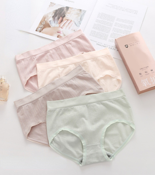 Wholesale High Elastic Mid-Rise Cotton Crotch Briefs