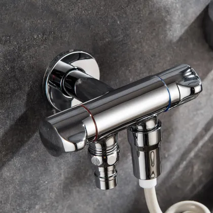 Copper One-Switch Two-Way Faucet Toilet Flushing Spray Gun