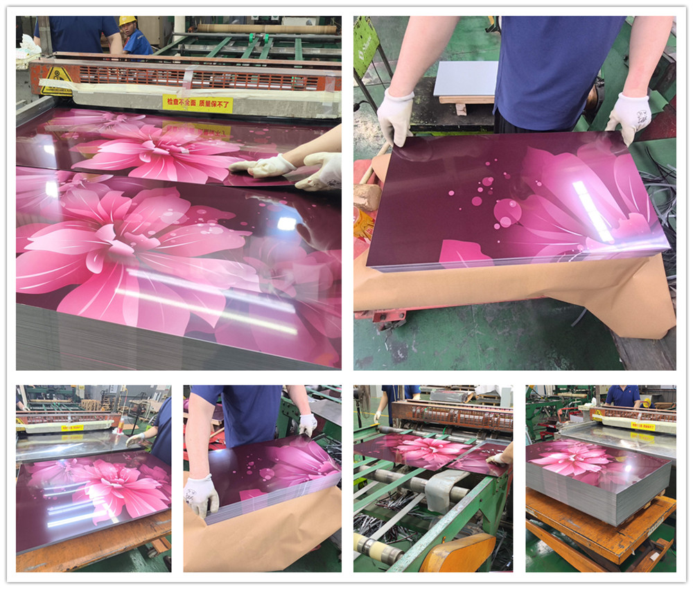 precoated flower film galvanized steel