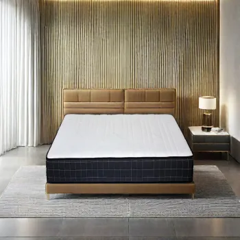 White Soft, Skin-Friendly Mattress Cover with Individual Support Pocket Springs for Hotel Use