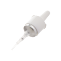 Pulverizador de niebla nasal de 20 mm con virola plateada y tapa antipolvo transparente