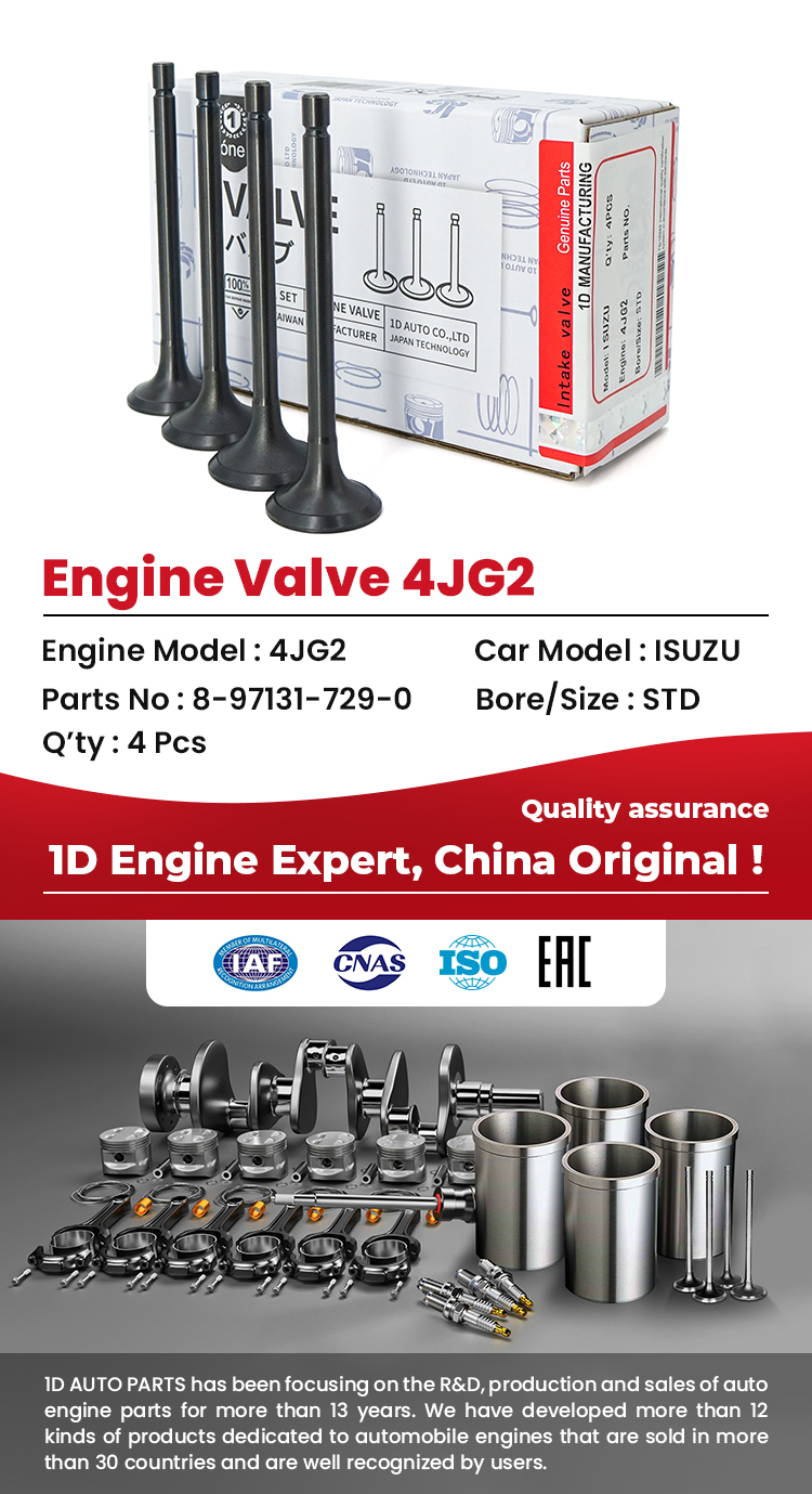 ISUZU 4JG2 Engine Valves 