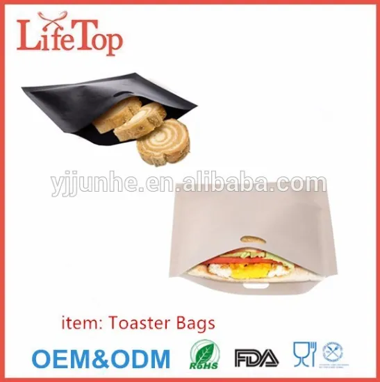 Non-stick Teflon Toaster Bags for Grilled Cheese Sandwiches