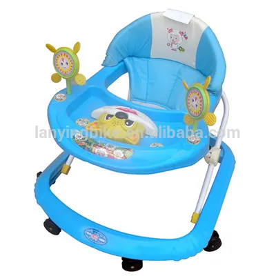 Blue Baby Walker/8 wheels plastic baby walker/baby walker with music