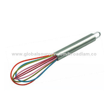 Silicone egg-beater