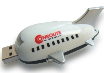 Novelty Plane Custom Usb Sticks Encryption Memory Flash Drive 4mb, 16mb, 32mb, 16gb