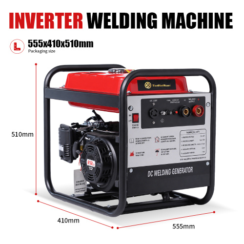 Generador Soldador Gasolina 130A Marco Abierto