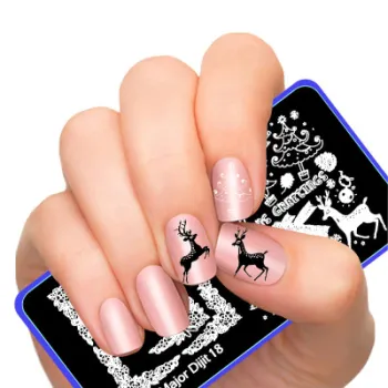 High-Quality Dijit Series Nail Art Stamp Plates for Halloween and Christmas