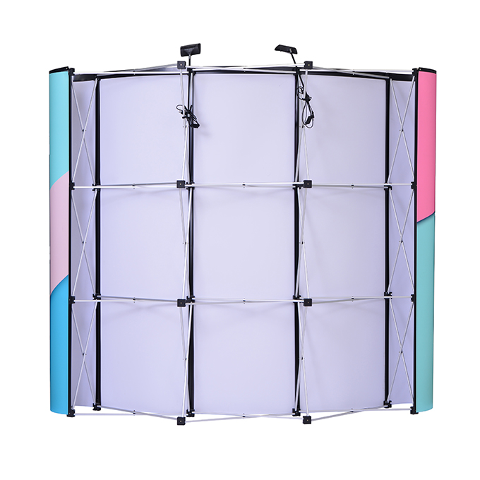 3x3 Spring Magnetic PVC Pop Up Display Stands