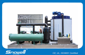 Containerized Air-cooled Flake Fish Ice Machine For Fishery , Ice Factory 10t Per Day
