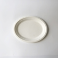 12,5 Zoll großer Bagasse -Teller φ320x255mm