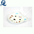 Cartoon leopard face shape ceramic pet feeding bowl