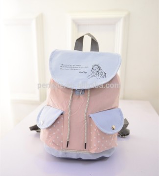 Trendy fashion lovely teenage girls backpack student school bag
