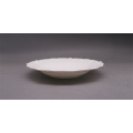 Forma de flor elegante blanco ópalo cena de vidrio