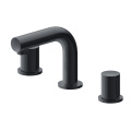 Two Handle Chrome Brass Bathroom Faucets 3 Hole