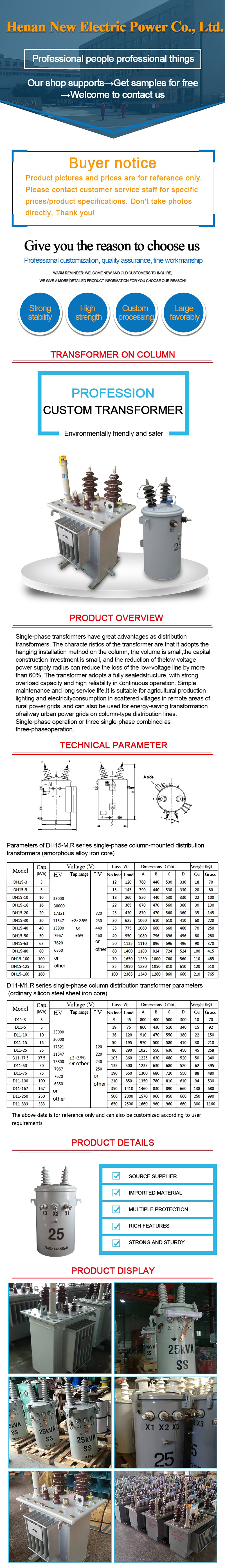 Pole Mounted Tranasformer