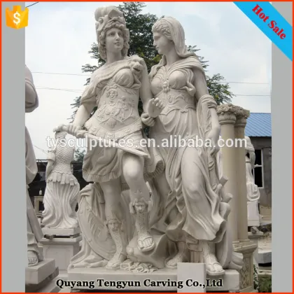 European popular life size ancient greek stone man and woman statue westerners for decoration