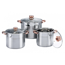 Stainless steel soup pot with anti-scalding handle
