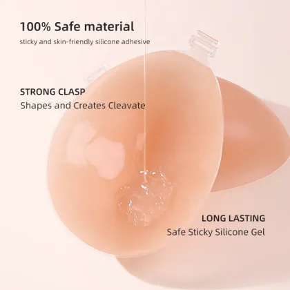 Reusable Silicone Bra: Adhesive Push-Up Backless Bra