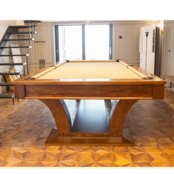 High-End Modern Solid Wood Billiards Table for Premium Indoor Gaming