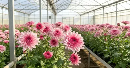 Pink Tedan spray chrysanthemum