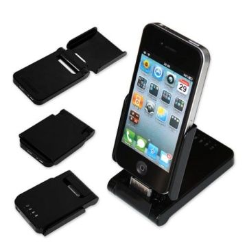 Elegant Design 7000mah Iphone Battery Extender With Blue 4 Led Lights / Usb Port