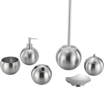 SS Apple Shape Bathroom Accessory Set