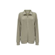 Ladies' grey green casual sports jacket
