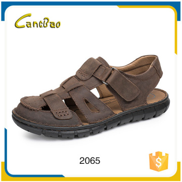 Fashion comfortable mens summer leather fancy sandals