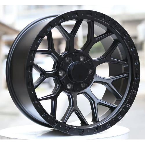 Ruedas completamente pintadas en negro mate de 20 pulgadas