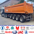 Remolque de cargador de carga trasera de 60t