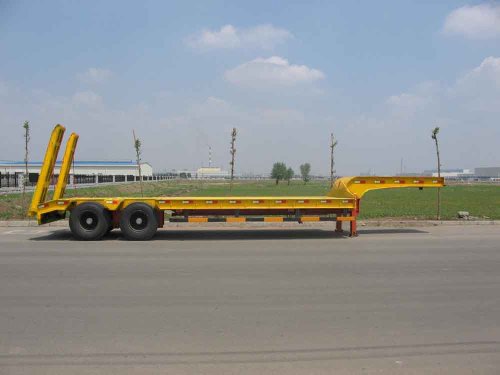 Double Axle Low Bed Semi Trailer