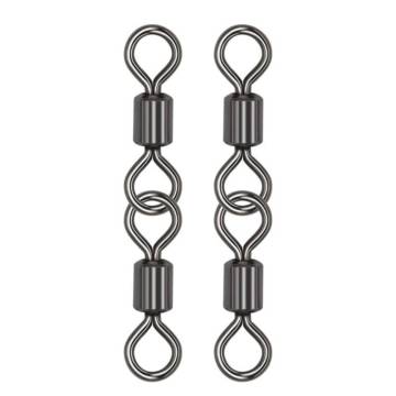 High Quality Two-Joint Rolling Swivels - Stainless Steel Fishing Tackle Connector for Carp Fishing
