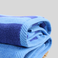 Cotton blue Light blue striped wool towel wholesale