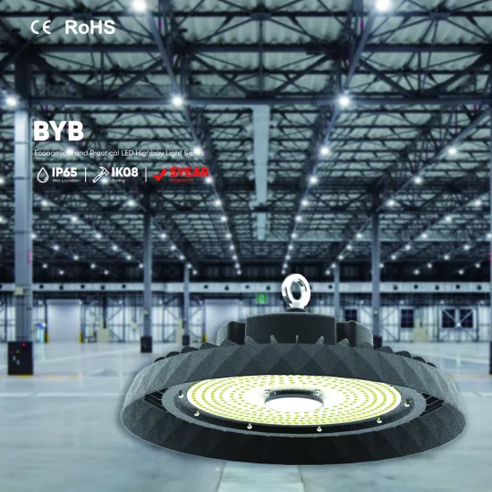 150lm/W IP65 IK08 Die-casting Aluminum 200W Dimmable Energy Saving Industrial UFO High Bay LED Lights