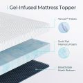 Topper de matelas reine en mousse à mémoire de 3 pouces de 3 pouces